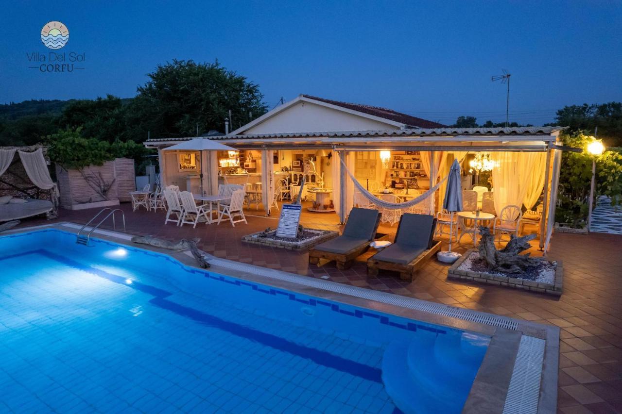 Villa Del Sol Corfu Sidárion Exteriör bild