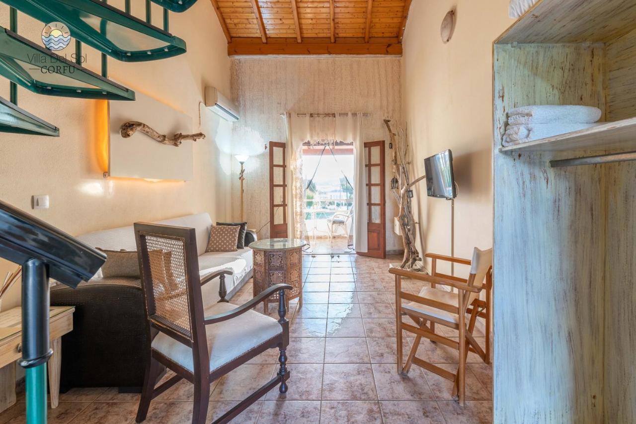 Villa Del Sol Corfu Sidárion Exteriör bild