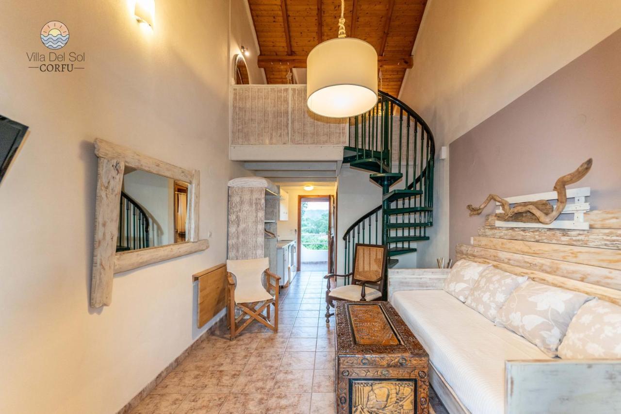 Villa Del Sol Corfu Sidárion Exteriör bild
