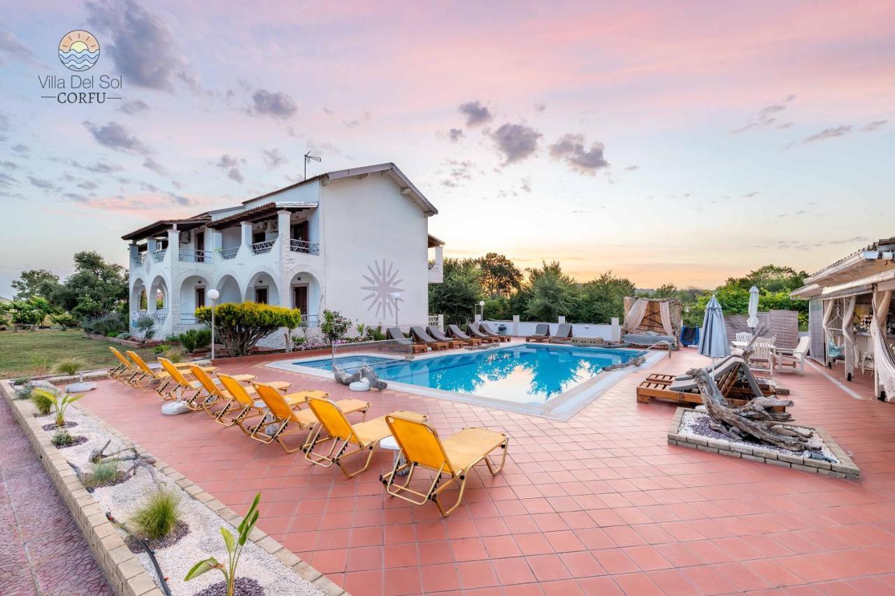 Villa Del Sol Corfu Sidárion Exteriör bild